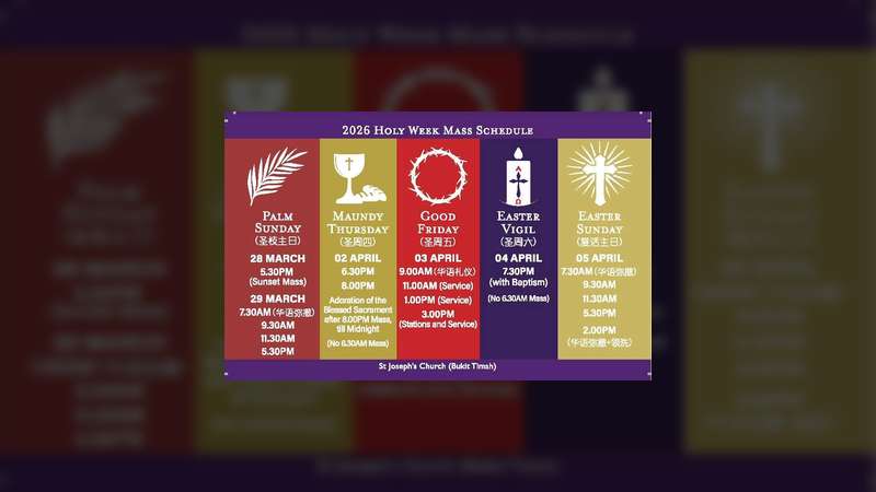 Holy Week Timings
